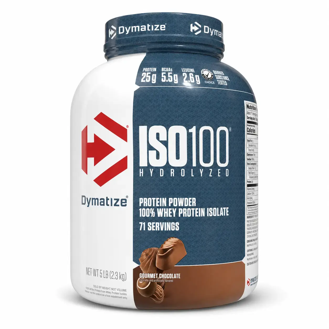 Protein kukuni Dymatize ISO100 Hydrolyzed Whey Protein Isolate Gourmet Chocolate 2.3 kg (5 lb)