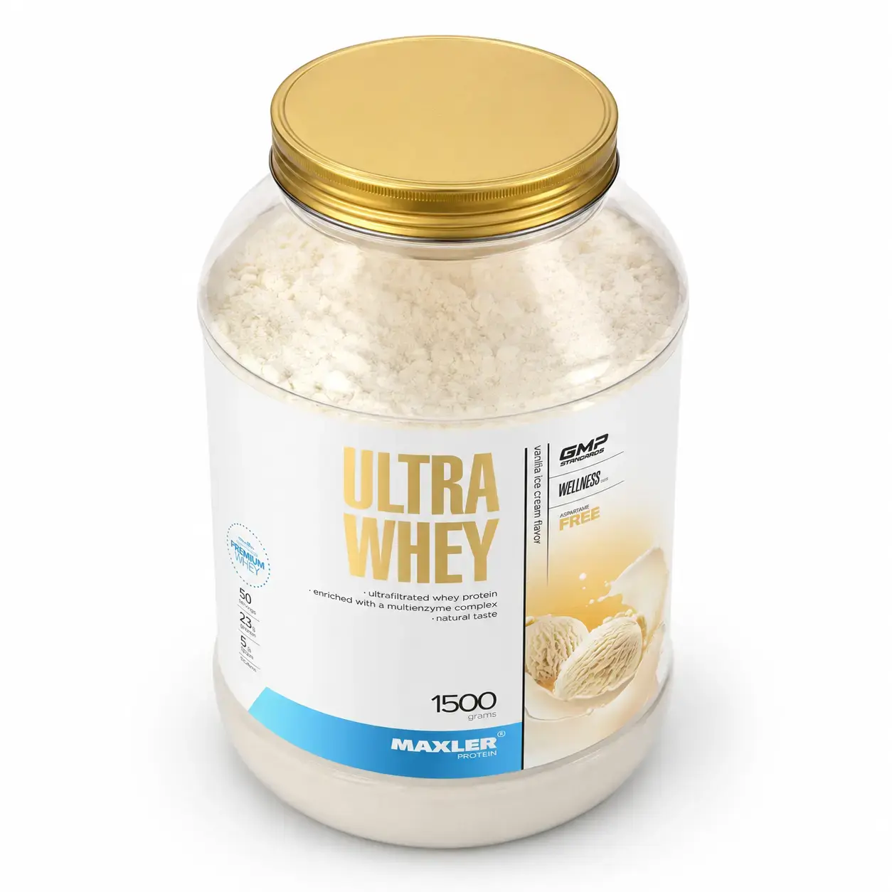 Zardobli protein Maxler Ultra Whey Vanilla Ice Cream, 1500 g