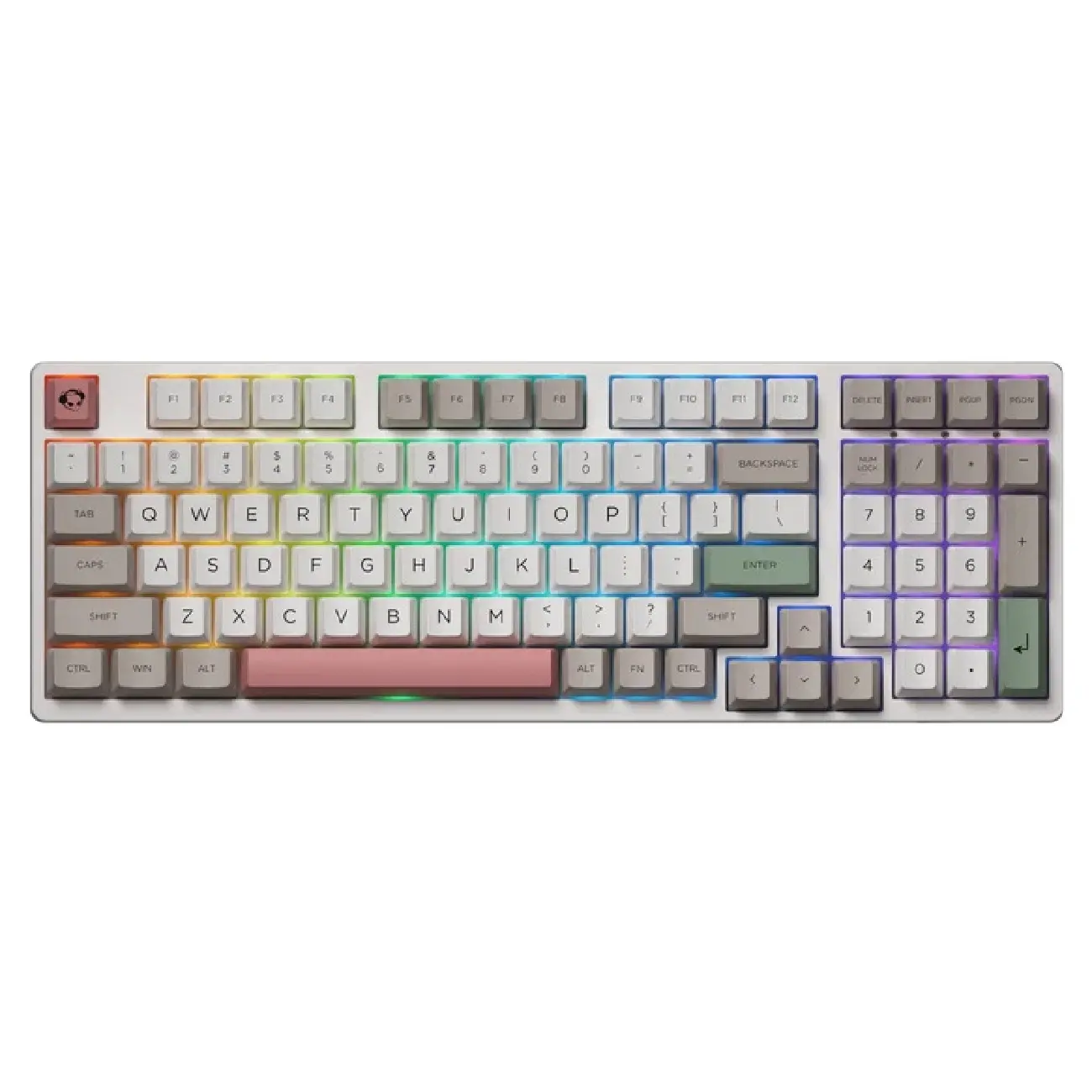 Klaviatura Akko 3098B 9009 CS Jelly White RGB