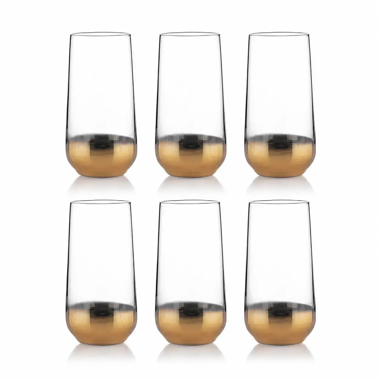 Stakanlar to‘plami Schafer Shine 6 PCS Water Glasses Set-Gold01