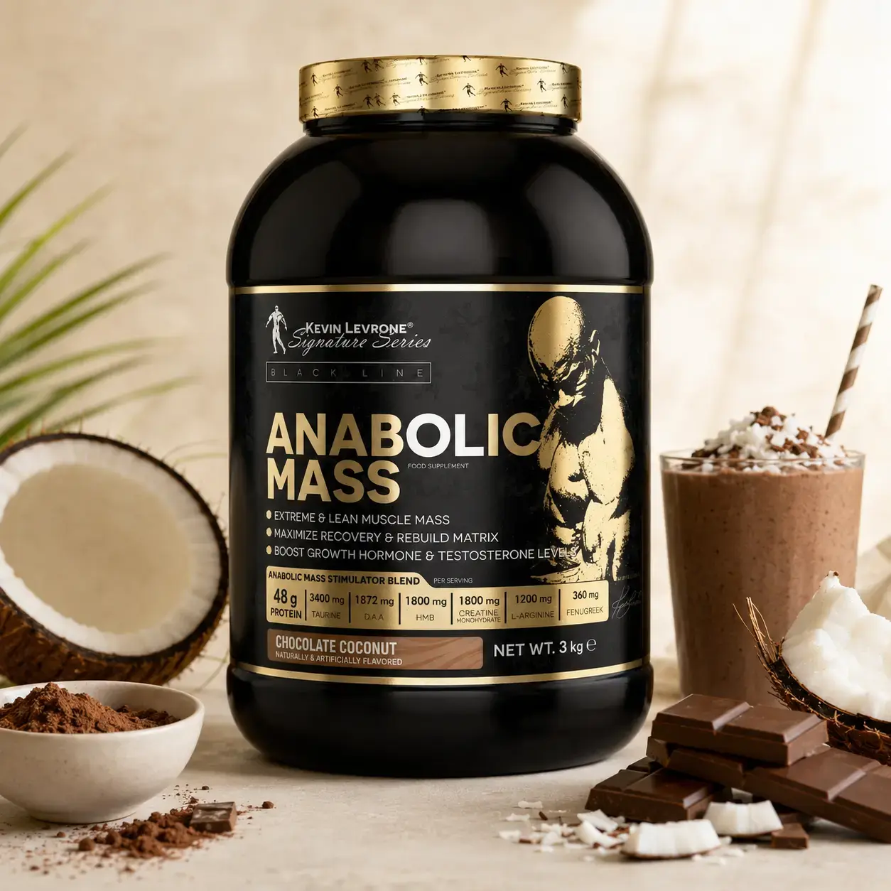 Geyner Kevin Levrone Anabolic Mass 3 kg White Chocolate Coconut