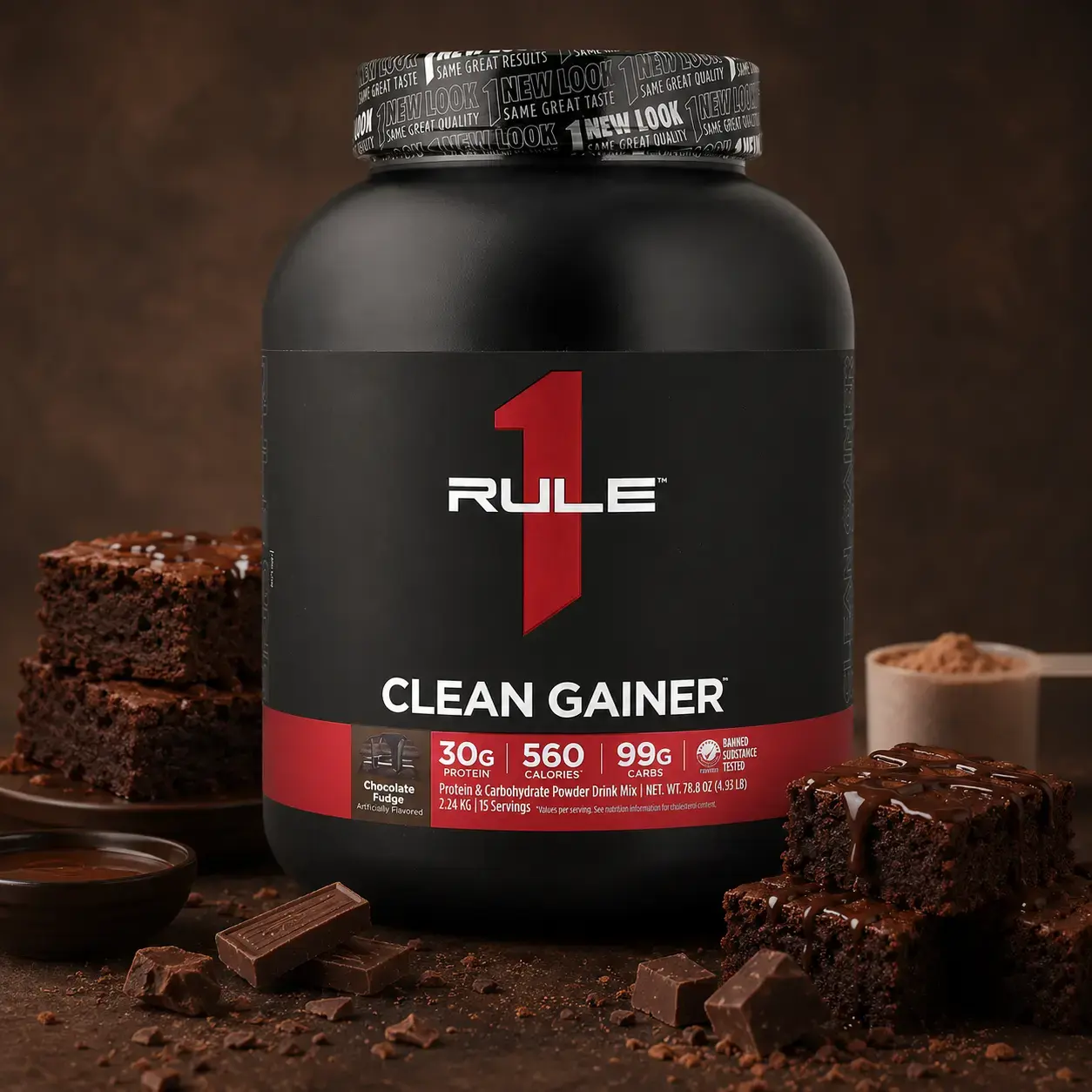 Geyner Clean Gainer Rule1 (Chocolate Fudge) 2.24 kg