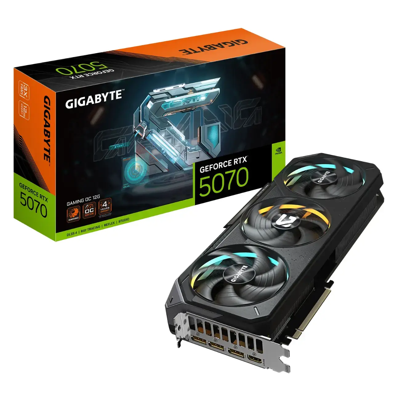 Видеокарта Gigabyte - 12GB GeForce RTX5070 GAMING OC GV-N5070GAMING OC-12GD