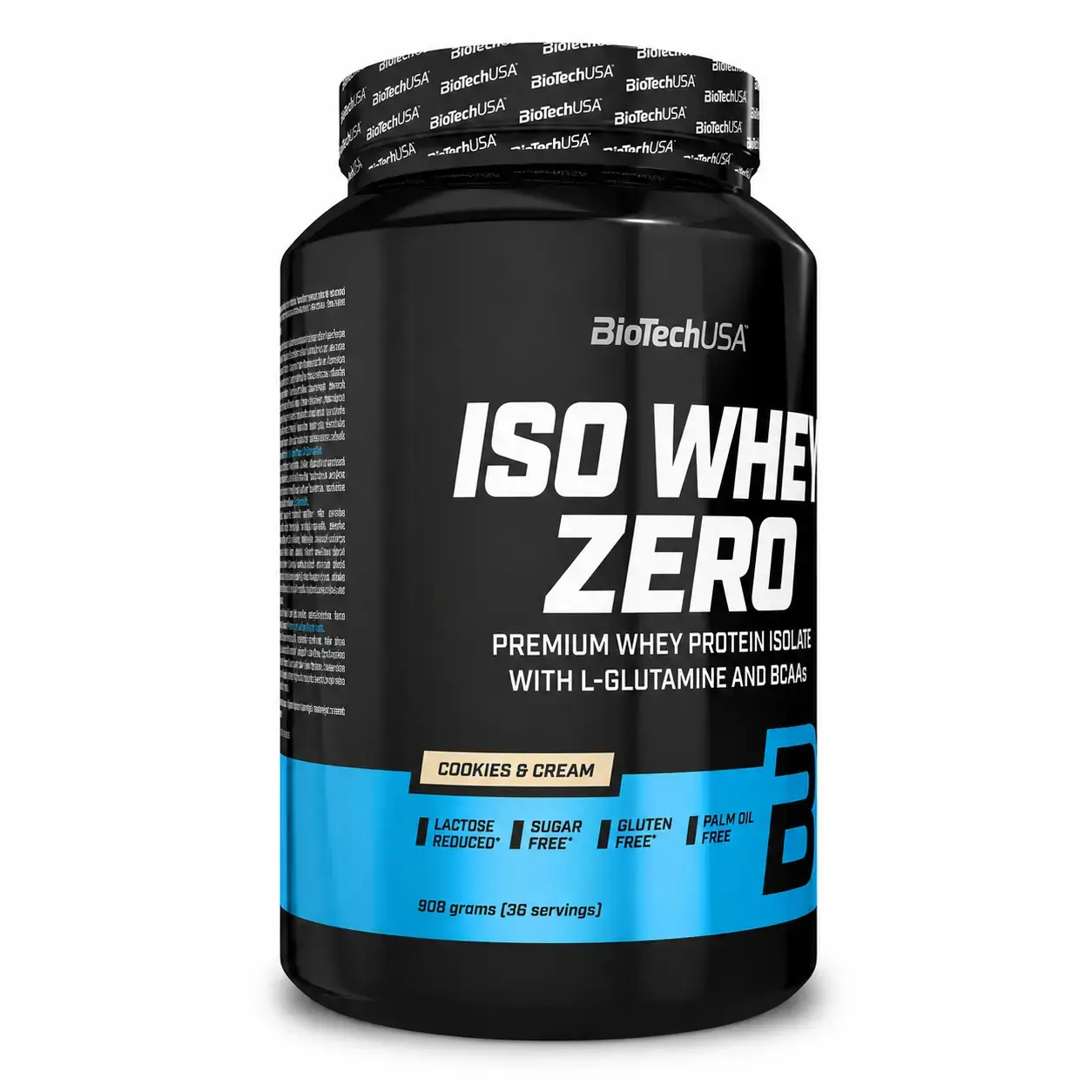 Zardob proteini izolyati Iso Whey Zero BioTechUSA (Cookies & Cream) 908 g