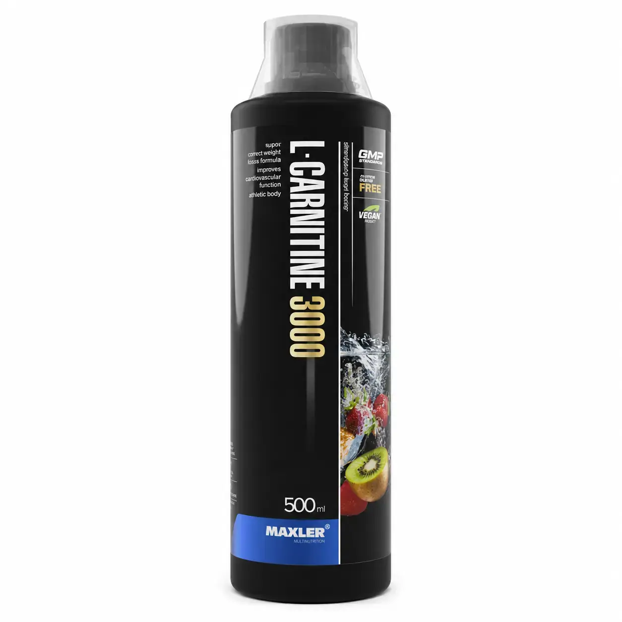 L-karnitin Maxler L-Carnitine 3000 (Strawberry-Kiwi) 500 ml