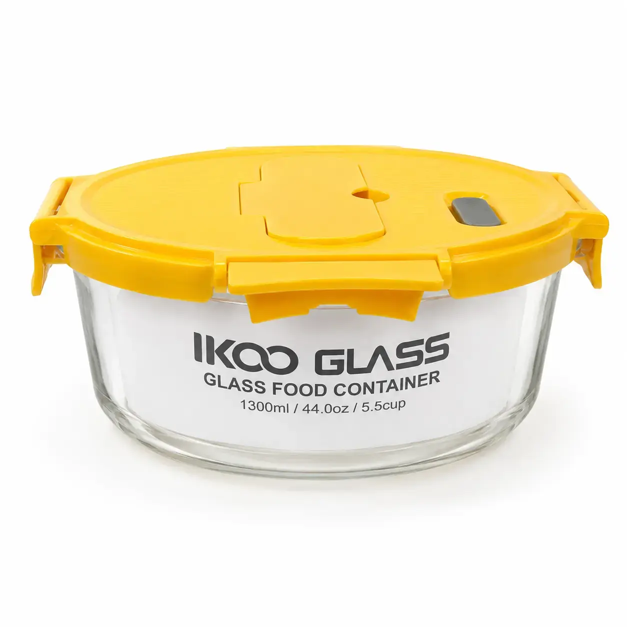 Konteyner IKOO Glass Round Cont with PP 1300ml WD1300RD PP