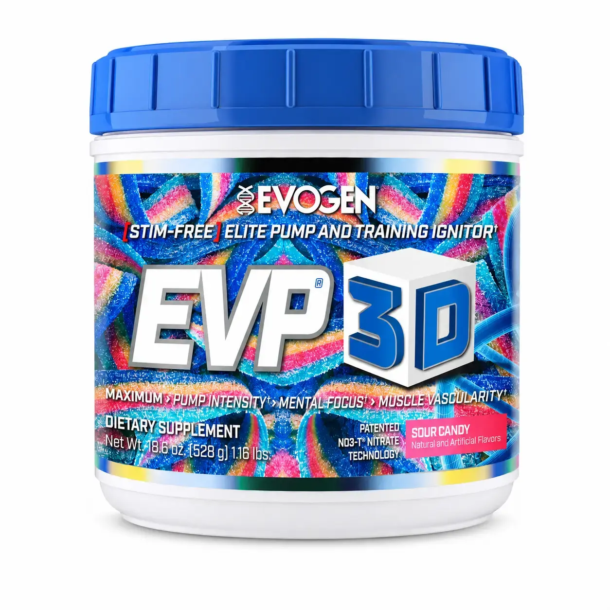 Предтренировочный комплекс EVP 3D Evogen (Sour Candy) 528 g