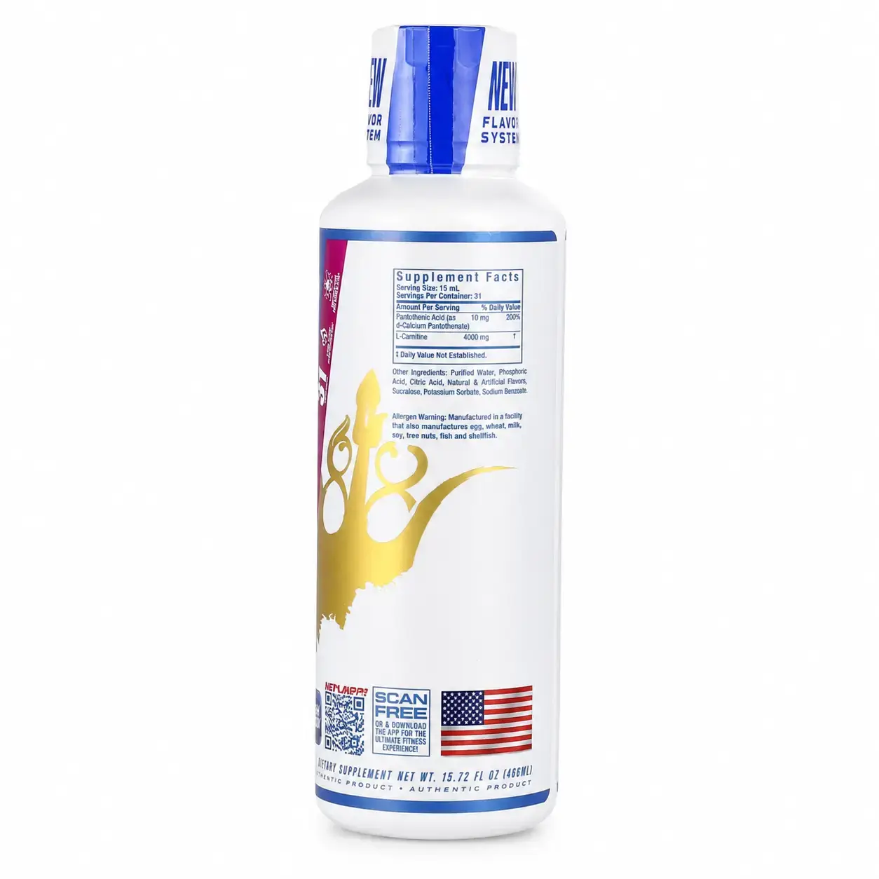 BQ Ronnie Coleman L-Carnitine XS 4000 Berry Blast 465 ml