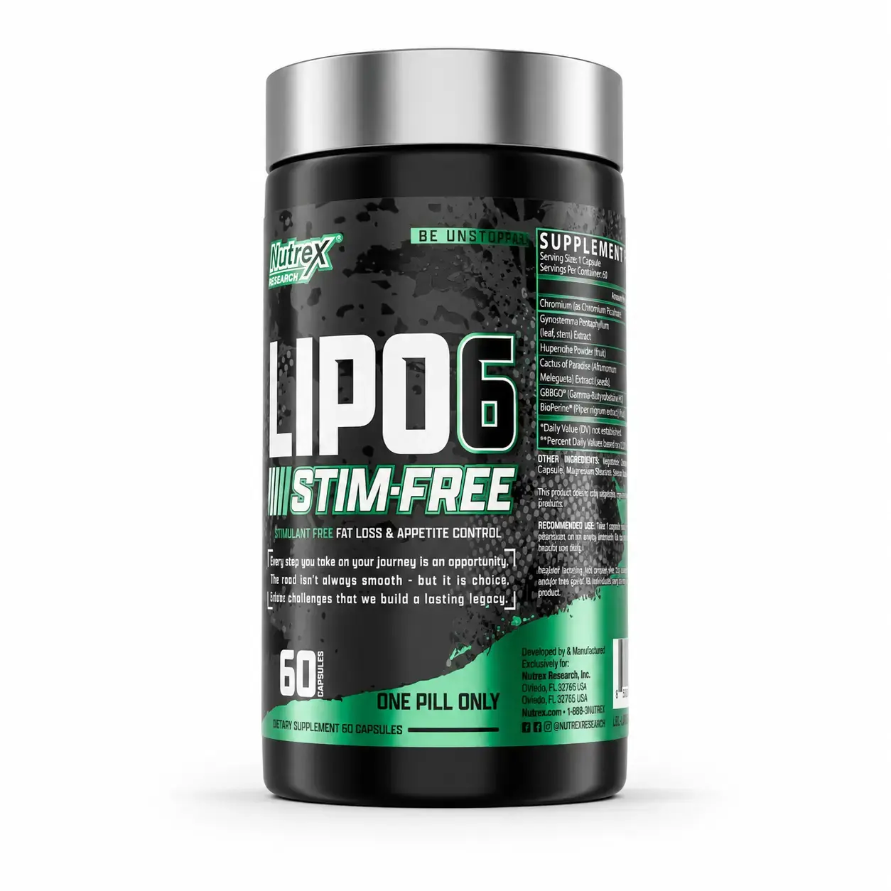 Yog‘ yoquvchi Lipo-6 Stim-Free Nutrex 60 Caps