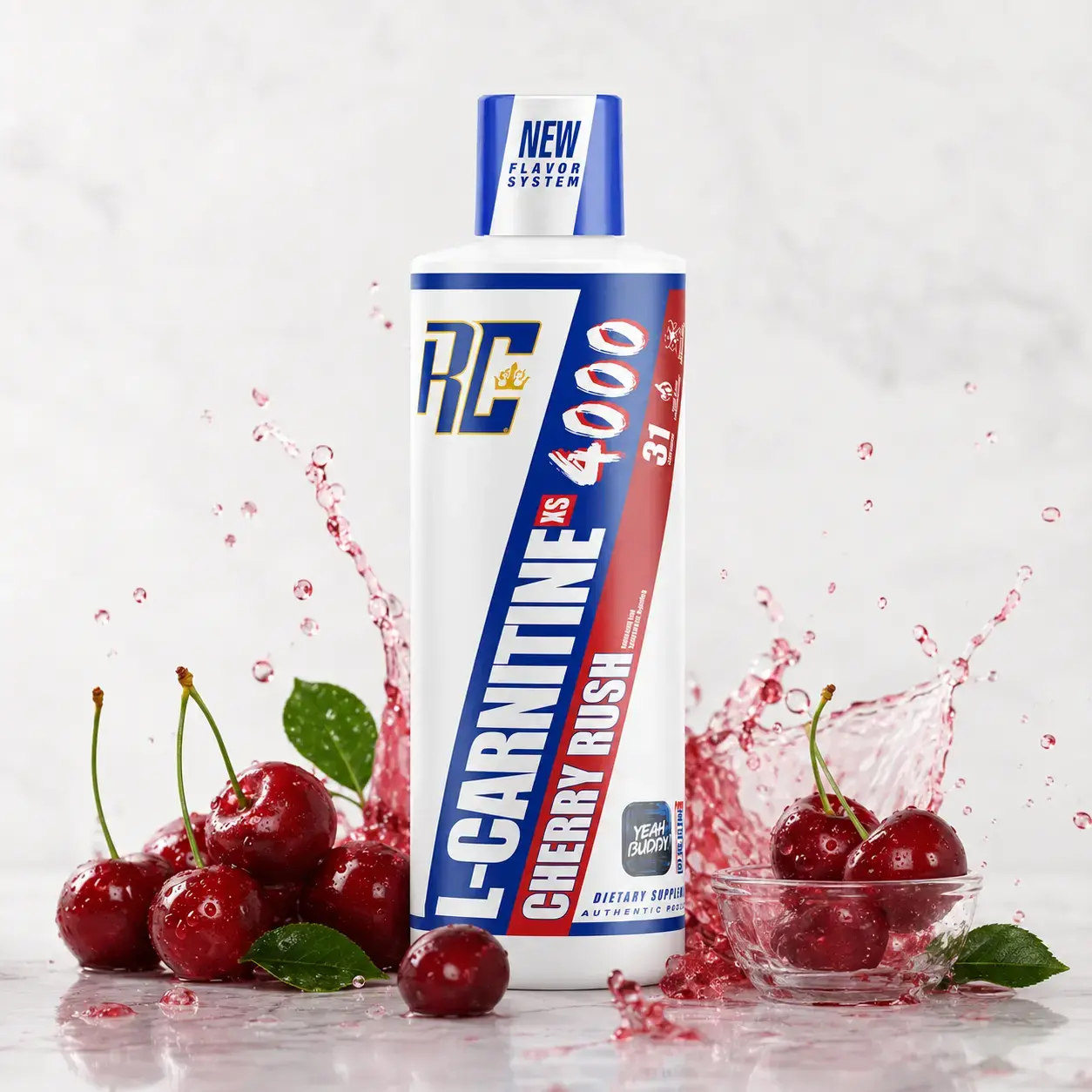 BQ Ronnie Coleman L-Carnitine XS 4000 Cherry Rush 473.28 ml