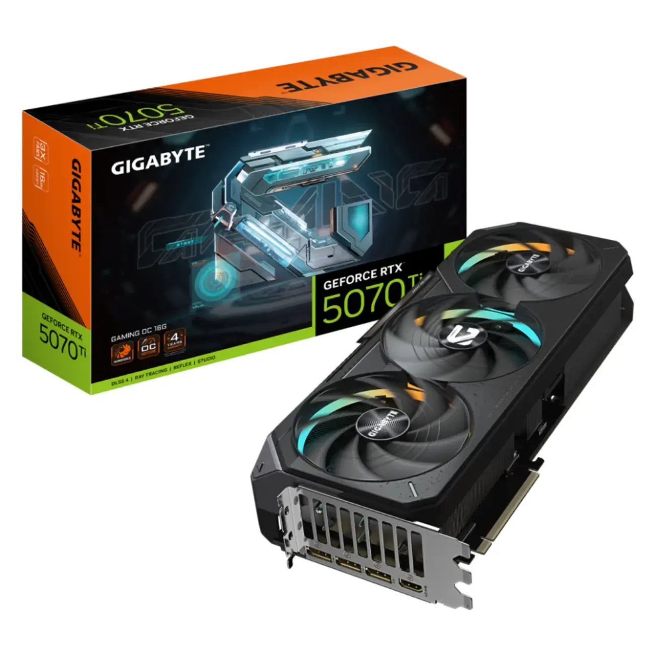 Видеокарта Gigabyte - 16GB GeForce RTX5070Ti GAMING OC GV-N507TGAMING OC-16GD