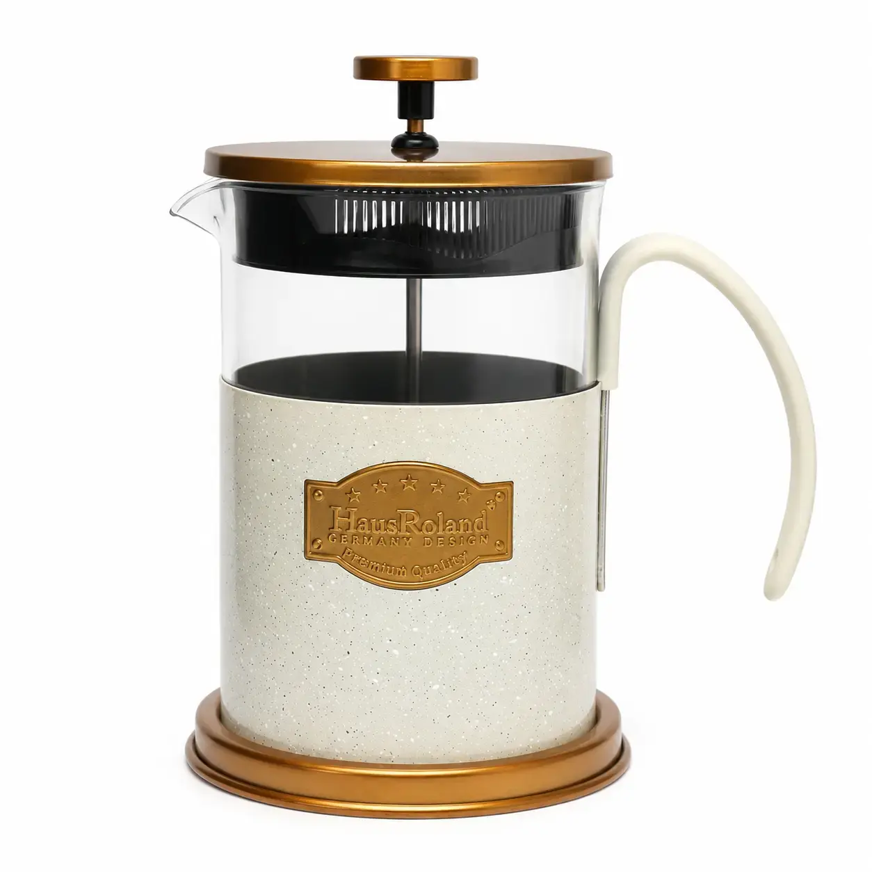 Френч-пресс Hausroland French Press XJ-07B140-800ML/HR506-3 White