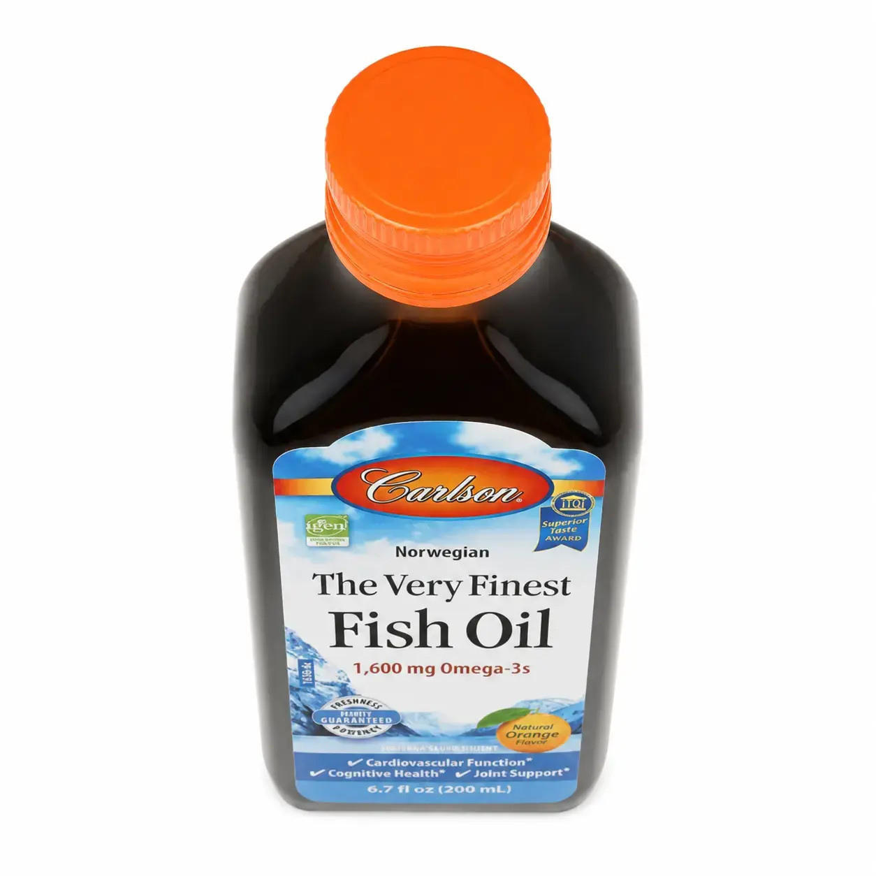 Baliq yog‘i The Very Finest Fish Oil 1600mg Carlson (Orange) 200 ml (6.7 fl oz)