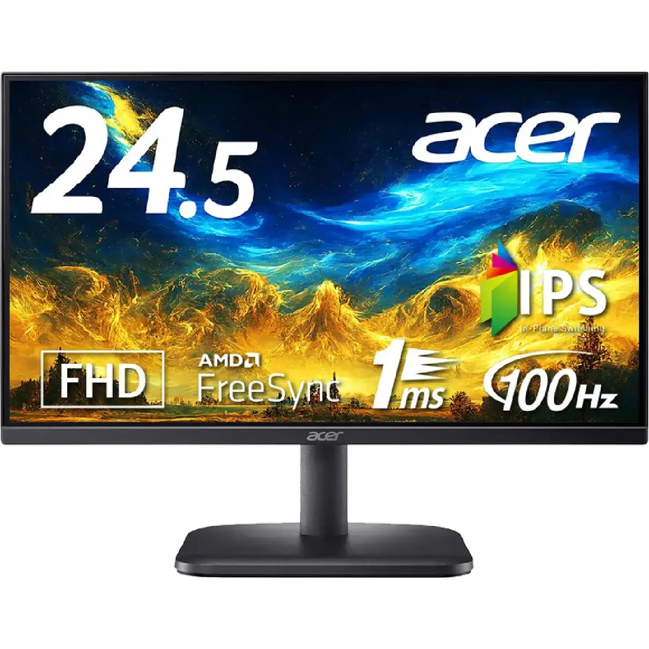 Монитор Acer - 25” EK251Q, IPS, 1mc, 100Hz, FHD (1920x1080), VGA+HDMI, Black (UM.KE1SN.E01)