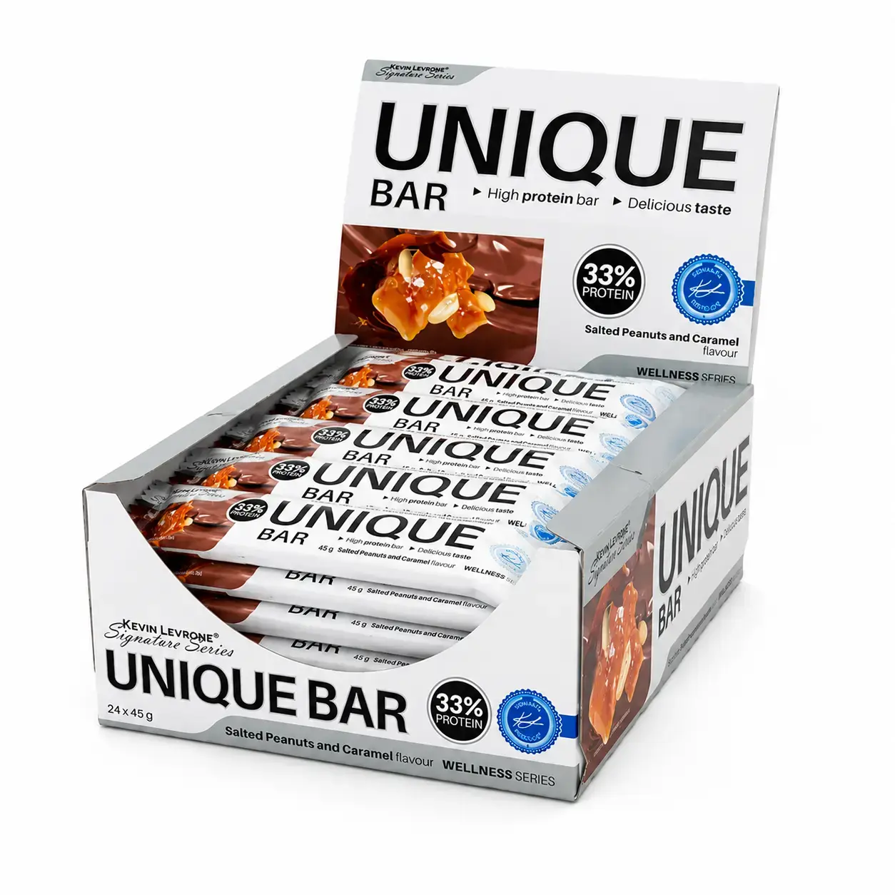 BQ Kevin Levrone Unique Bar 24 Bars Caramel