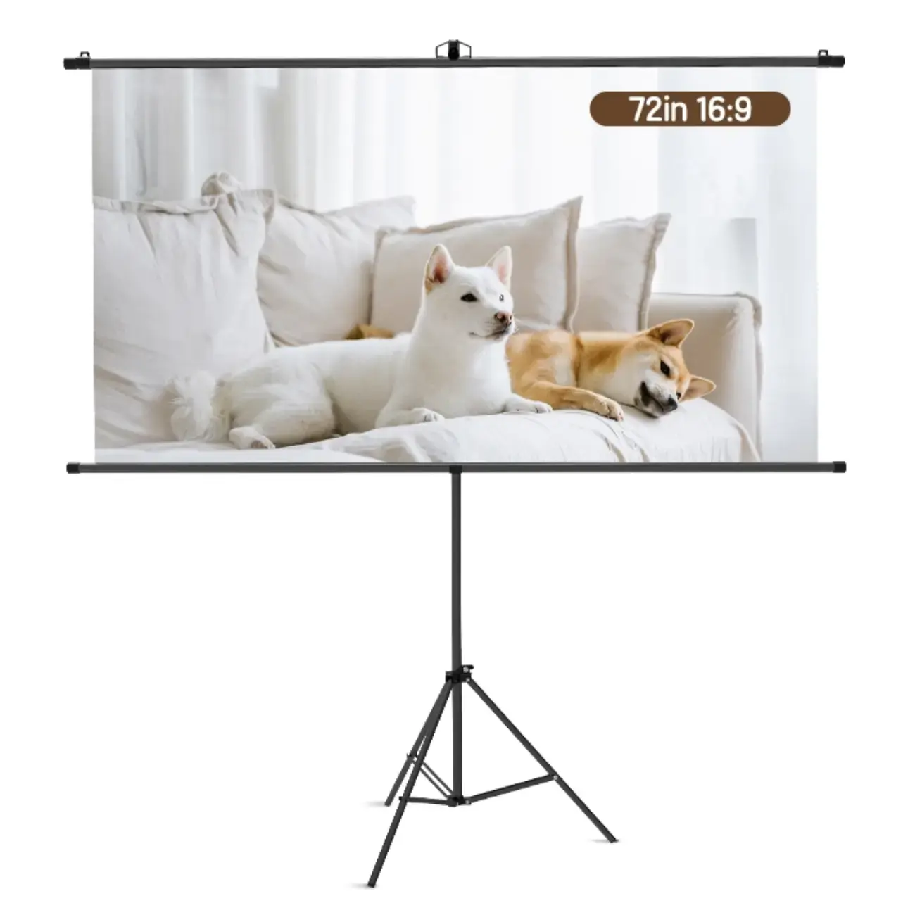 Проекционный экран Deli ES901, Размер-1600*920mm±10mm