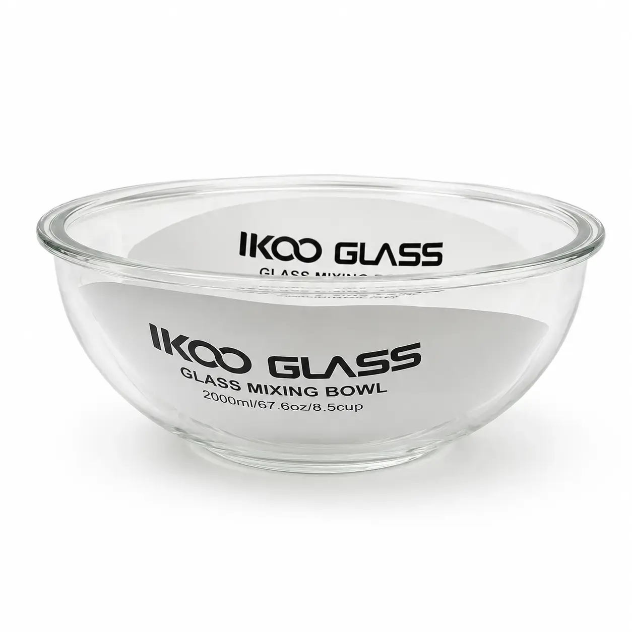 Стеклянная миска IKOO Glass MJ2000RD 2000 ml