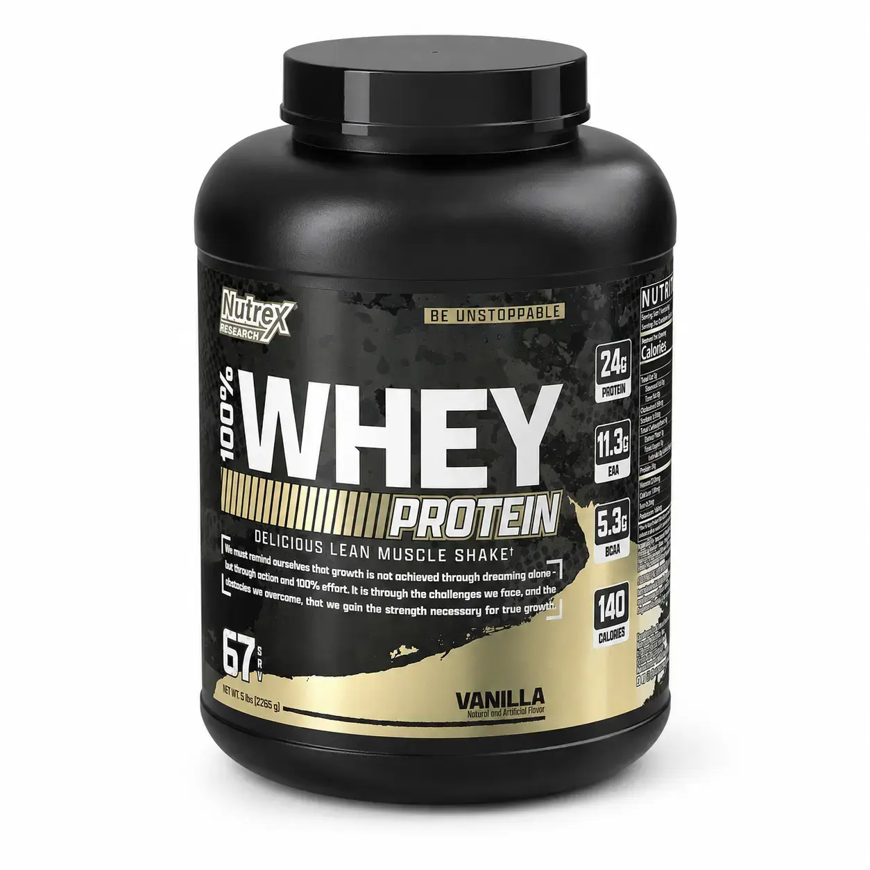 Zardobli protein Nutrex 100% Whey Protein Vanilla, 2265 g (5 lb)