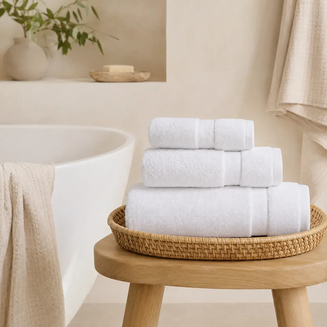Sochiq Penelope Noa Towel Stone 100×150 cm