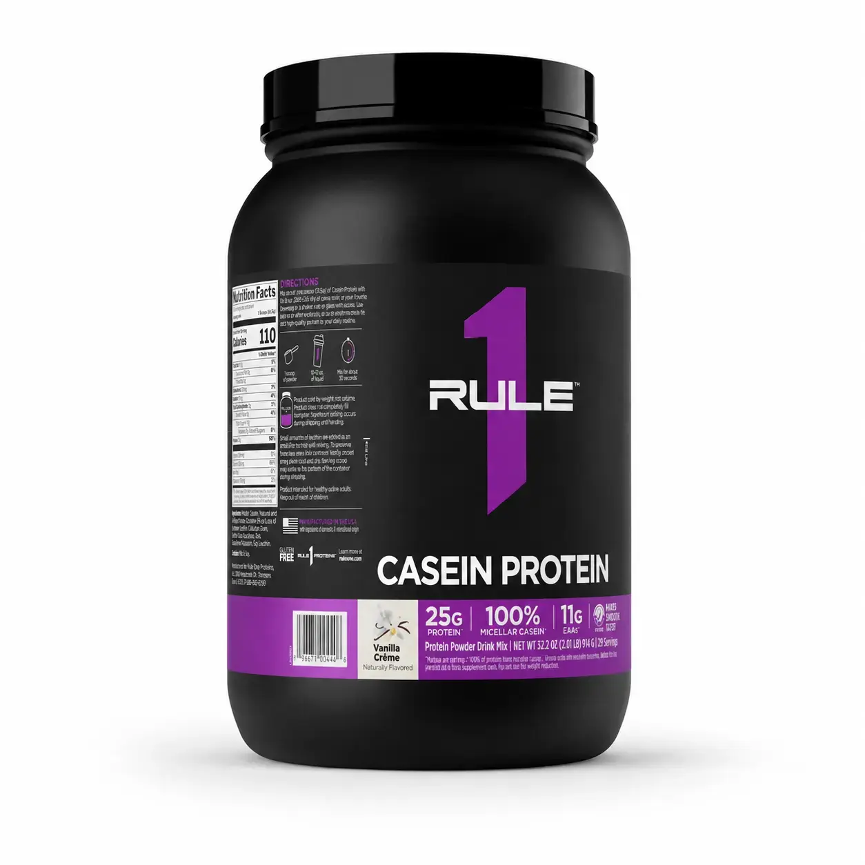 Kazeinli protein R1 Casein Rule1 (Vanilla Creme) 913,5 g