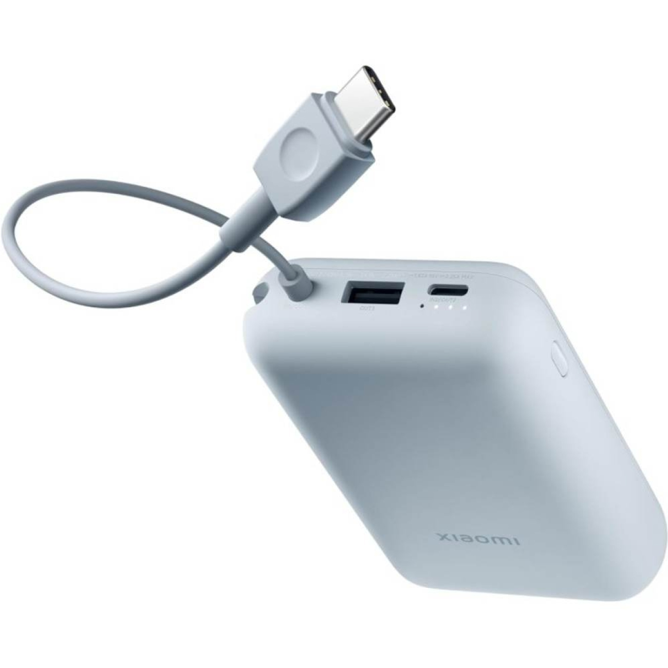 Портативный аккумулятор Xiaomi Power Bank 10000mAh Integrated Cable Ice Blue GL