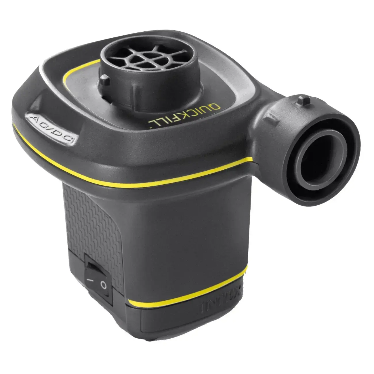 Насос электрический Intex 66634, 12В/220В ”Quick-Fill AC/DC” с адаптером, 480л/м, 3 насадки в комплекте