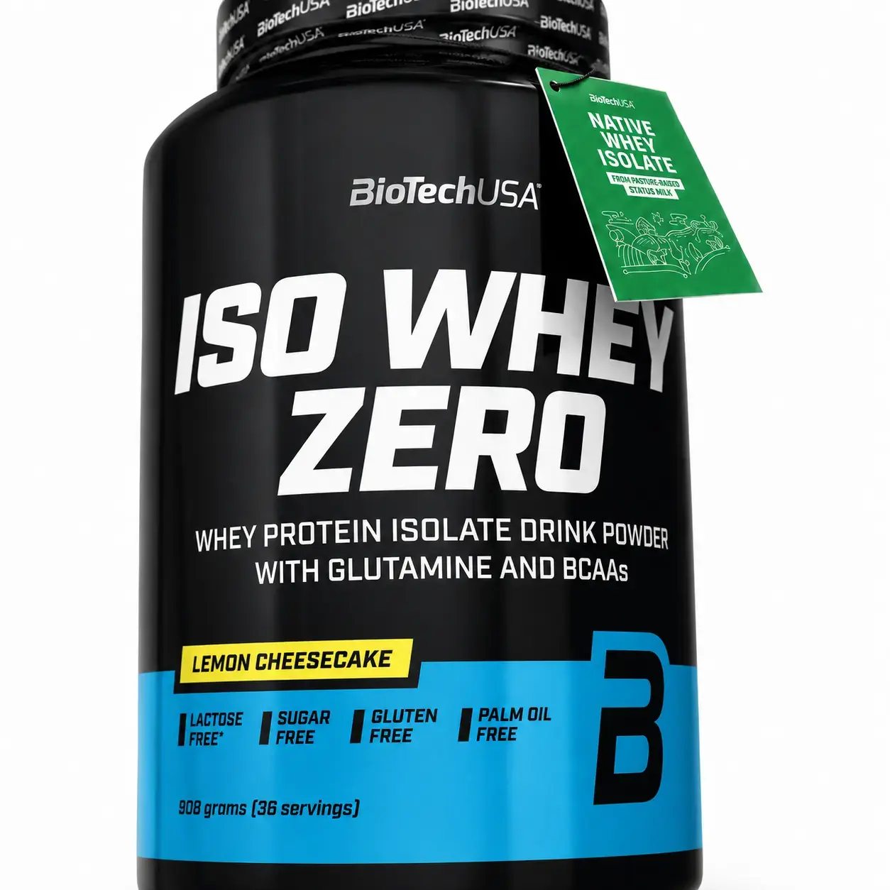 Zardob proteini izolyati Iso Whey Zero BioTechUSA (Lemon Cheesecake) 908 g (36 serv)