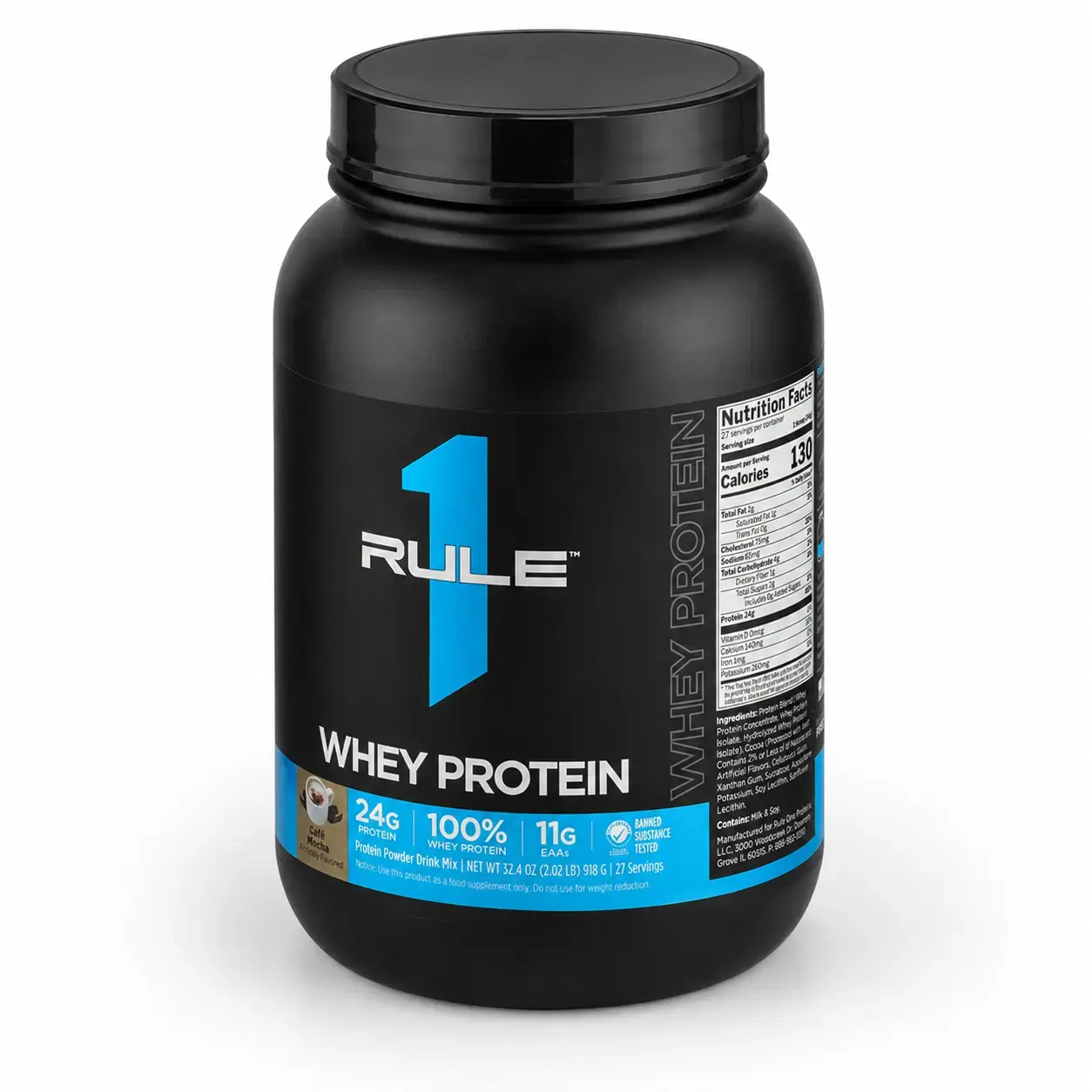 BQ Rule 1 Whey Blend 918 g Cafe Mocha
