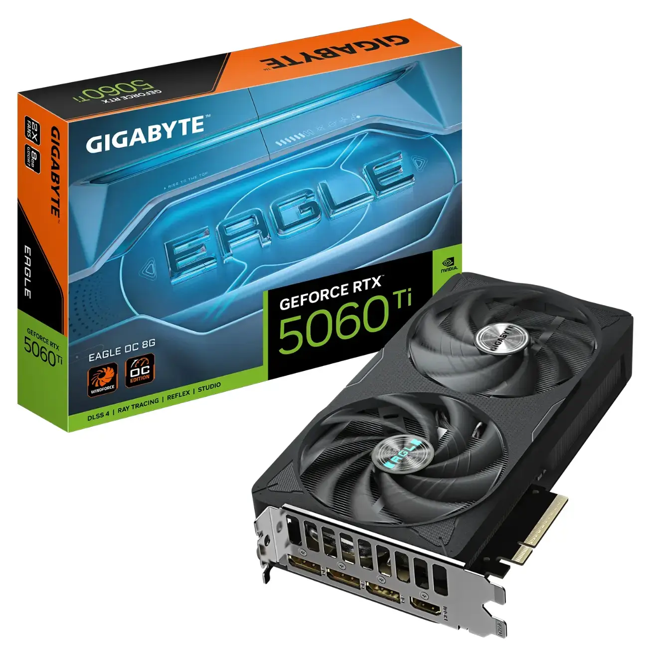 Видеокарта Gigabyte - 8GB GeForce RTX5060Ti EAGLE OC GV-N506TEAGLE OC-8GD