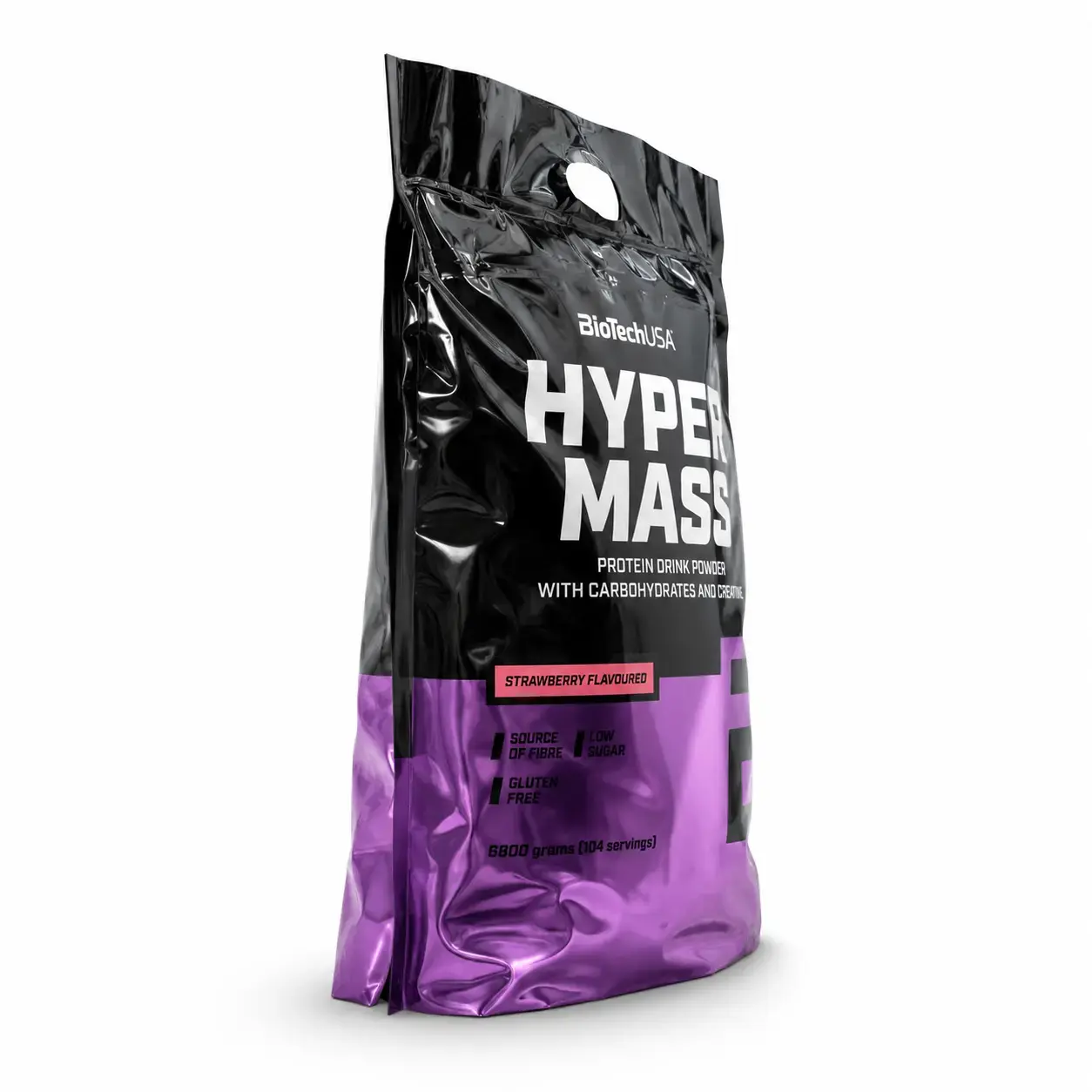 Белково-углеводный гейнер Hyper Mass BioTechUSA (Strawberry) 6800 г (104 порции)