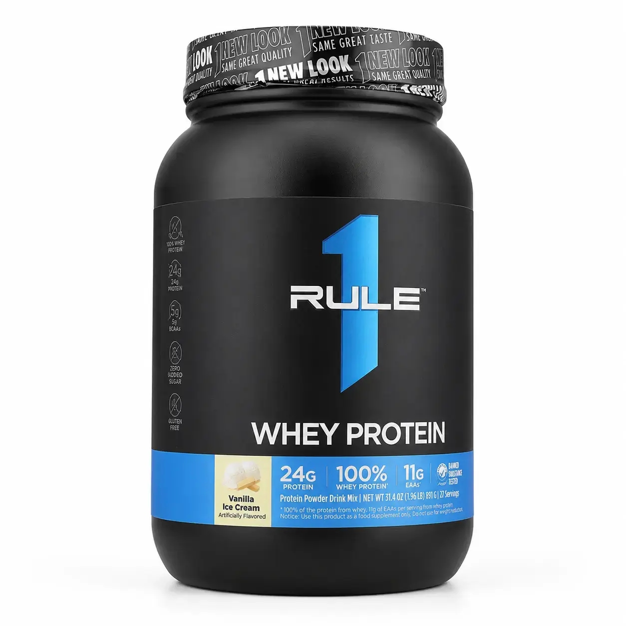 Zardob proteini Whey Blend Rule1 (Vanilla Ice Cream) 891 g