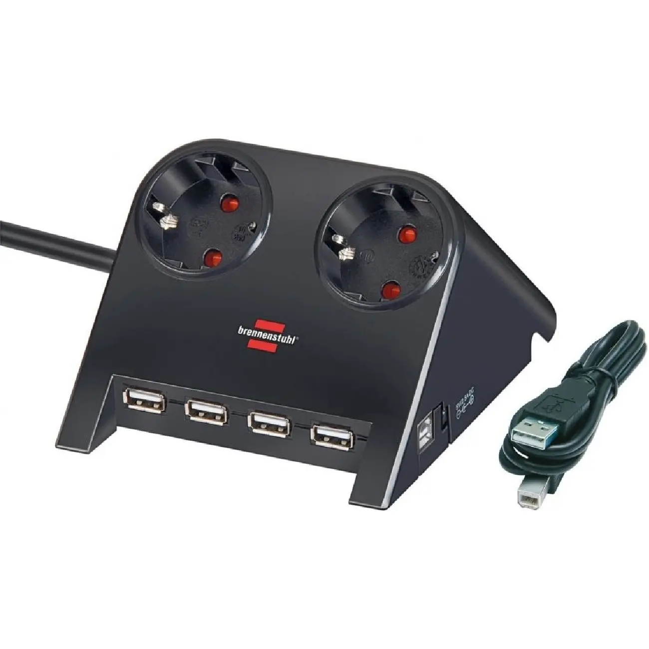 Сетевой фильтр BRENNENSTUHL + USB HUB 2.0 (1153500122)