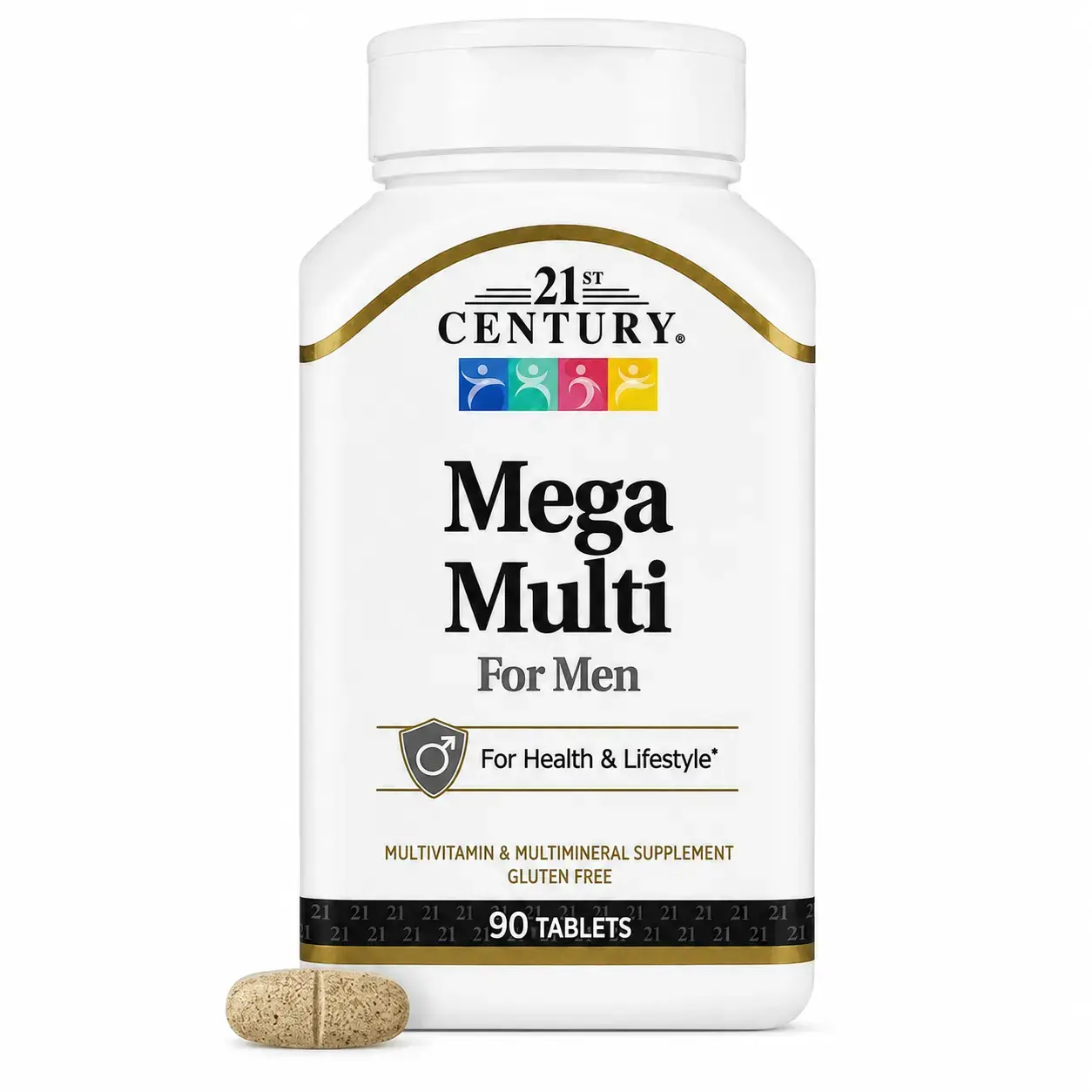 Erkaklar uchun multivitaminlar Mega Multi for Men 21st Century 90 Tab