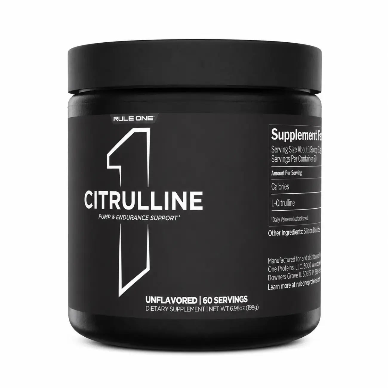 BQ Rule One Citrulline Unflavored, 198 g (60 Servings)