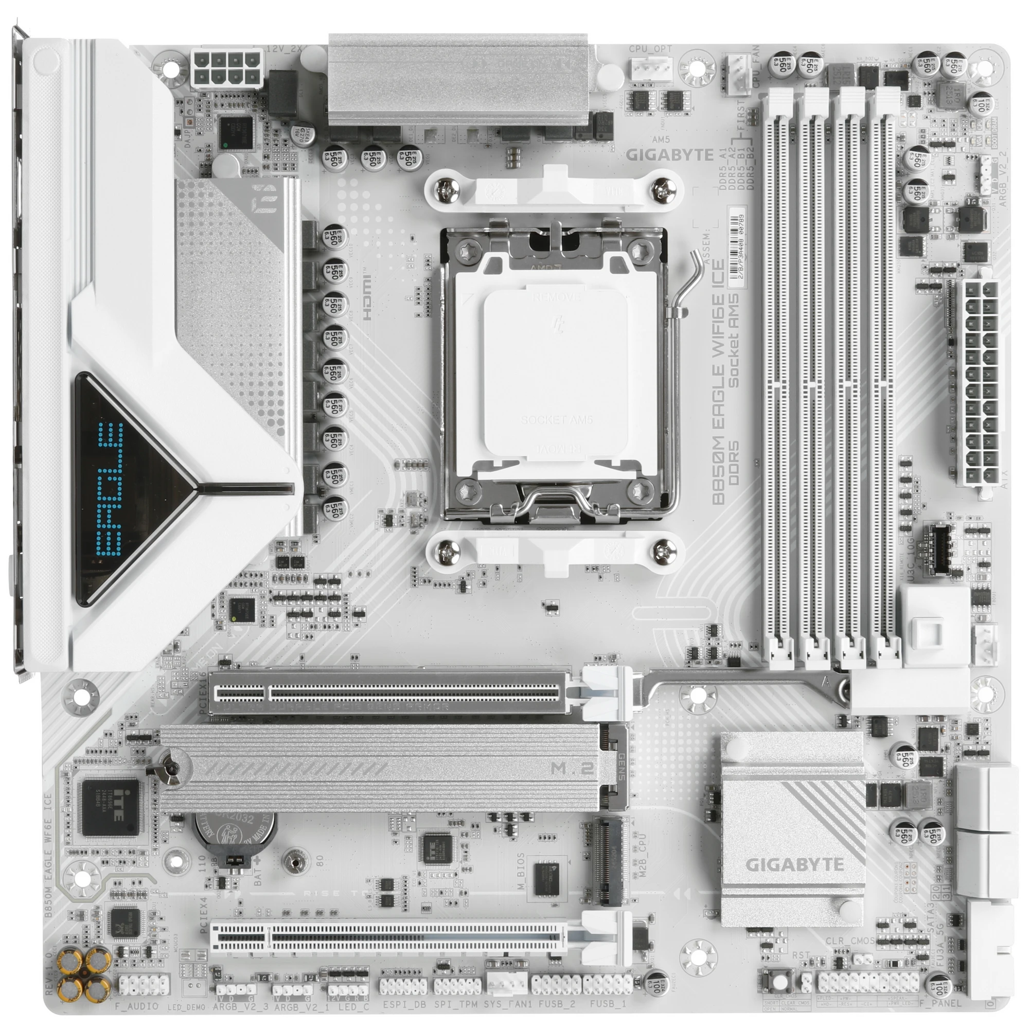 Материнская плата Gigabyte AMD AM5 B850M EAGLE WF6E ICE DDR5