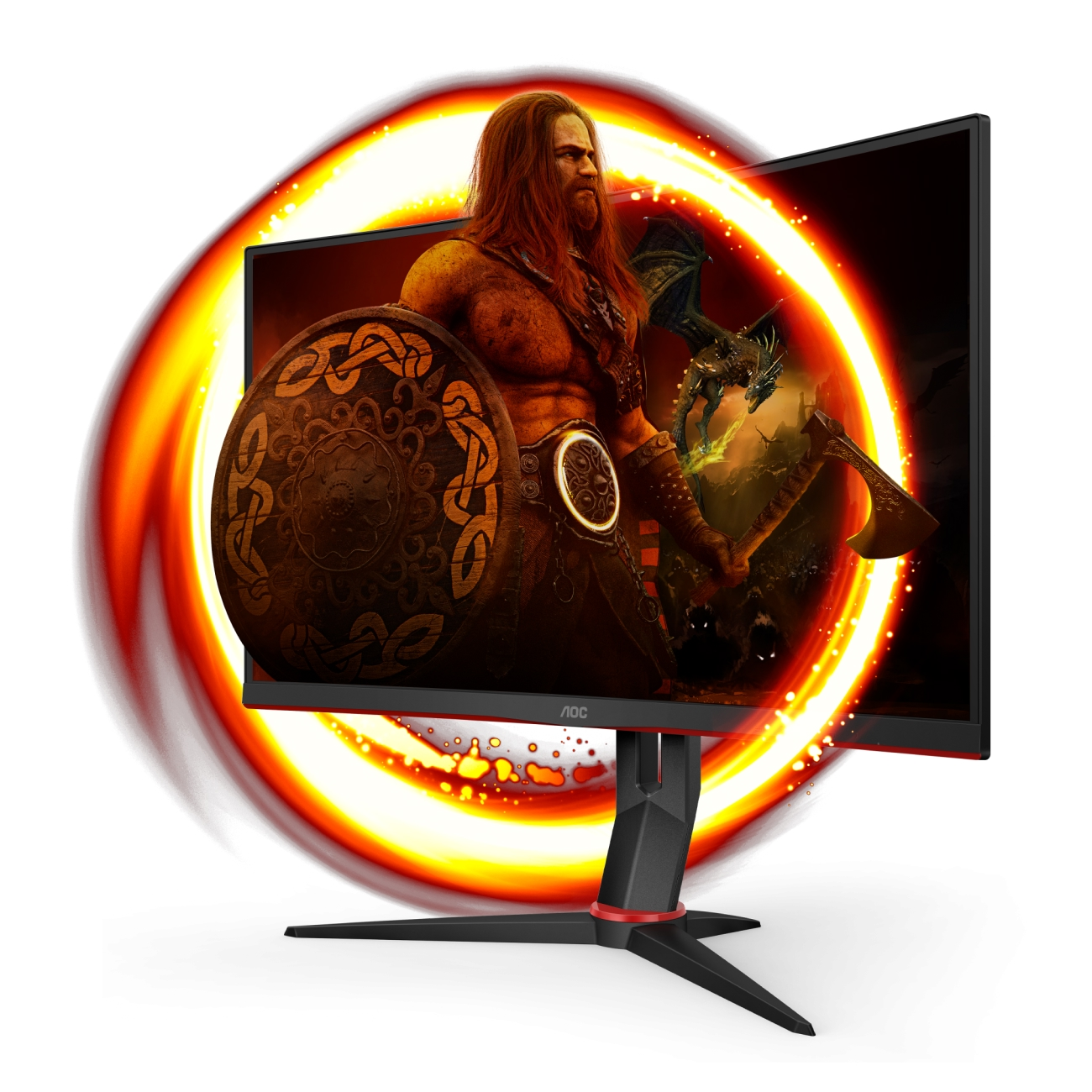 Monitor AOC - 27” C27G2Z Curved Gaming, VA, 280Hz, 0,5 mc, FHD(1920x1080), HDMI+DP, Black