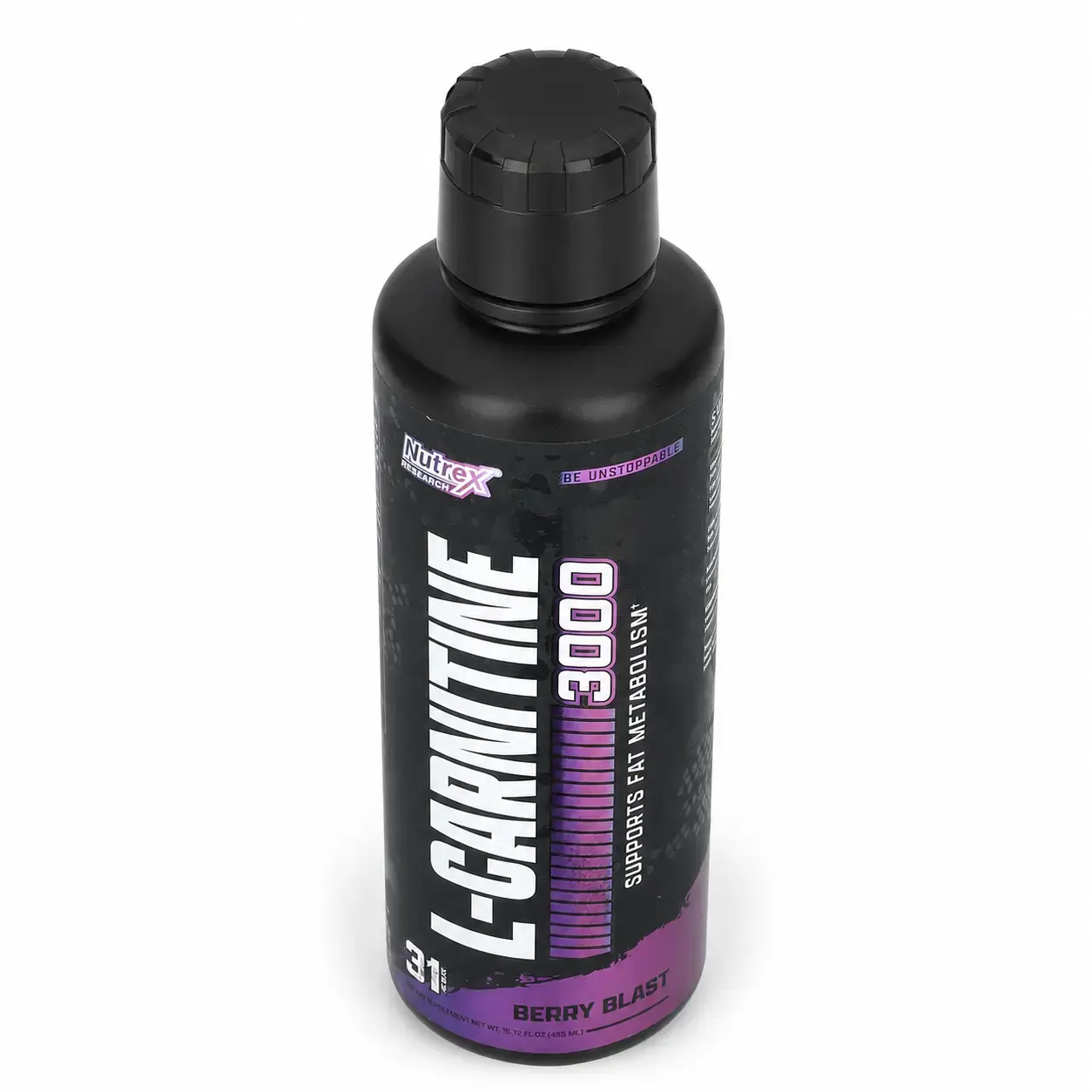 BQ Nutrex Liquid L-Carnitine 3000, Berry Blast, 465 ml