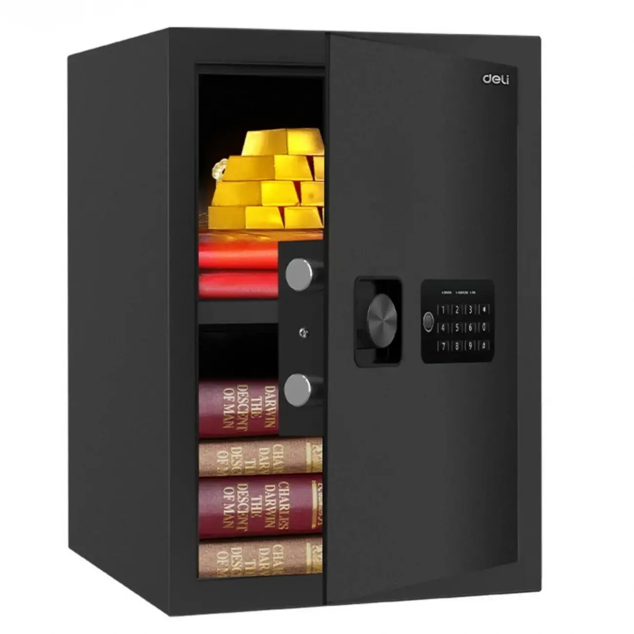 Сейф 50*35*33 cm (Door/box:2/4mm) Deli ET535