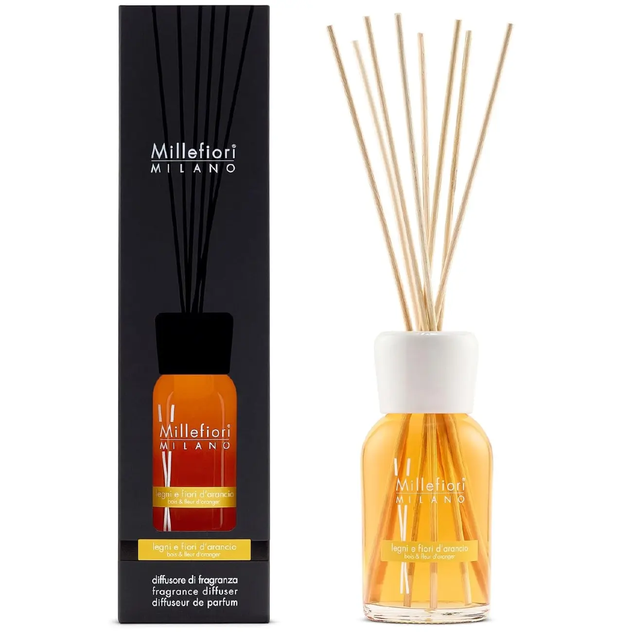 Diffuzor Millefiori Milano 500 ml Legni E Fiori D‘arancio