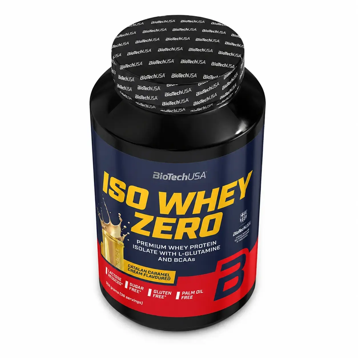 Zardob proteini izolyati Iso Whey Zero BioTechUSA (Catalan Caramel Cream) 908 g (36 serv)