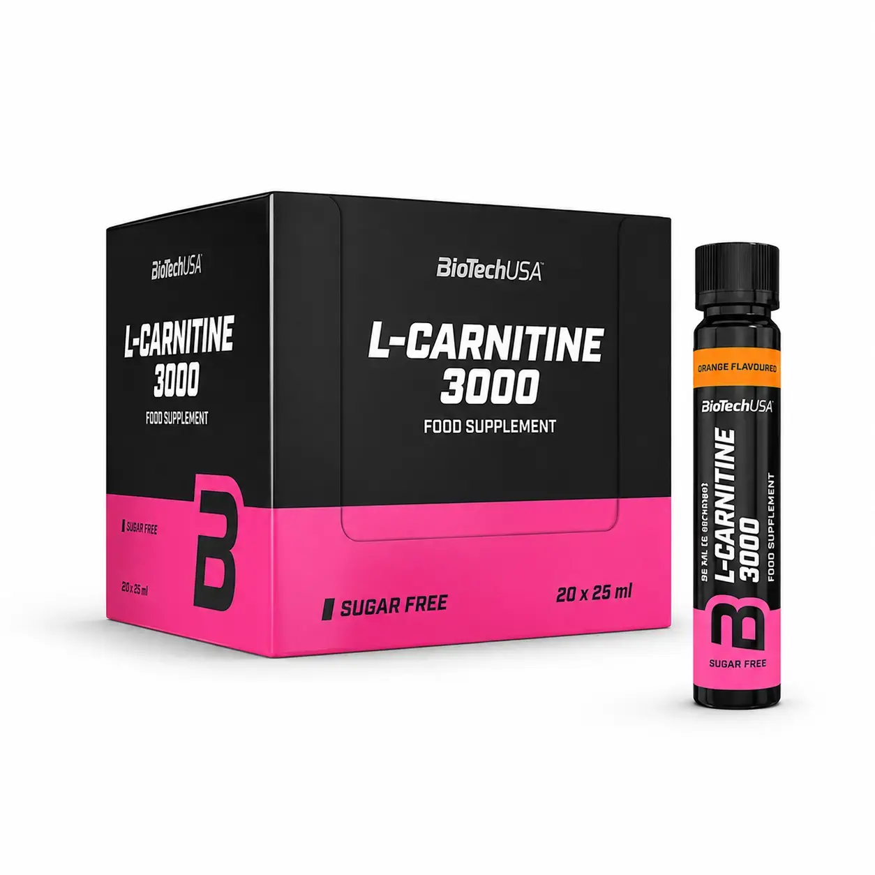 BQ BioTechUSA L-Carnitine 3000 20 x 25 ml Orange