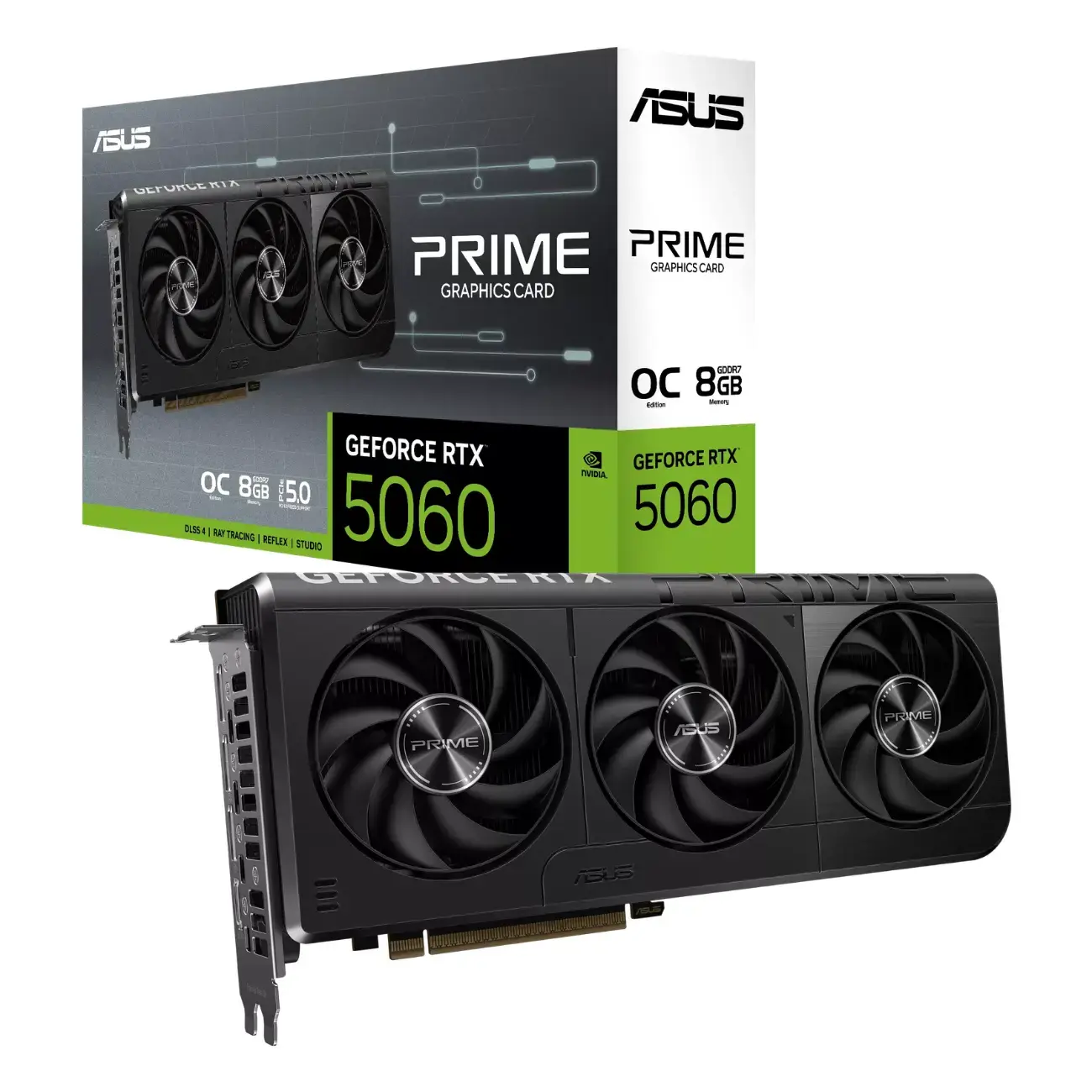 Видеокарта ASUS - 8GB GeForce RTX5060 DUAL OC GDDR7 (90YV0N12-M0NA00)