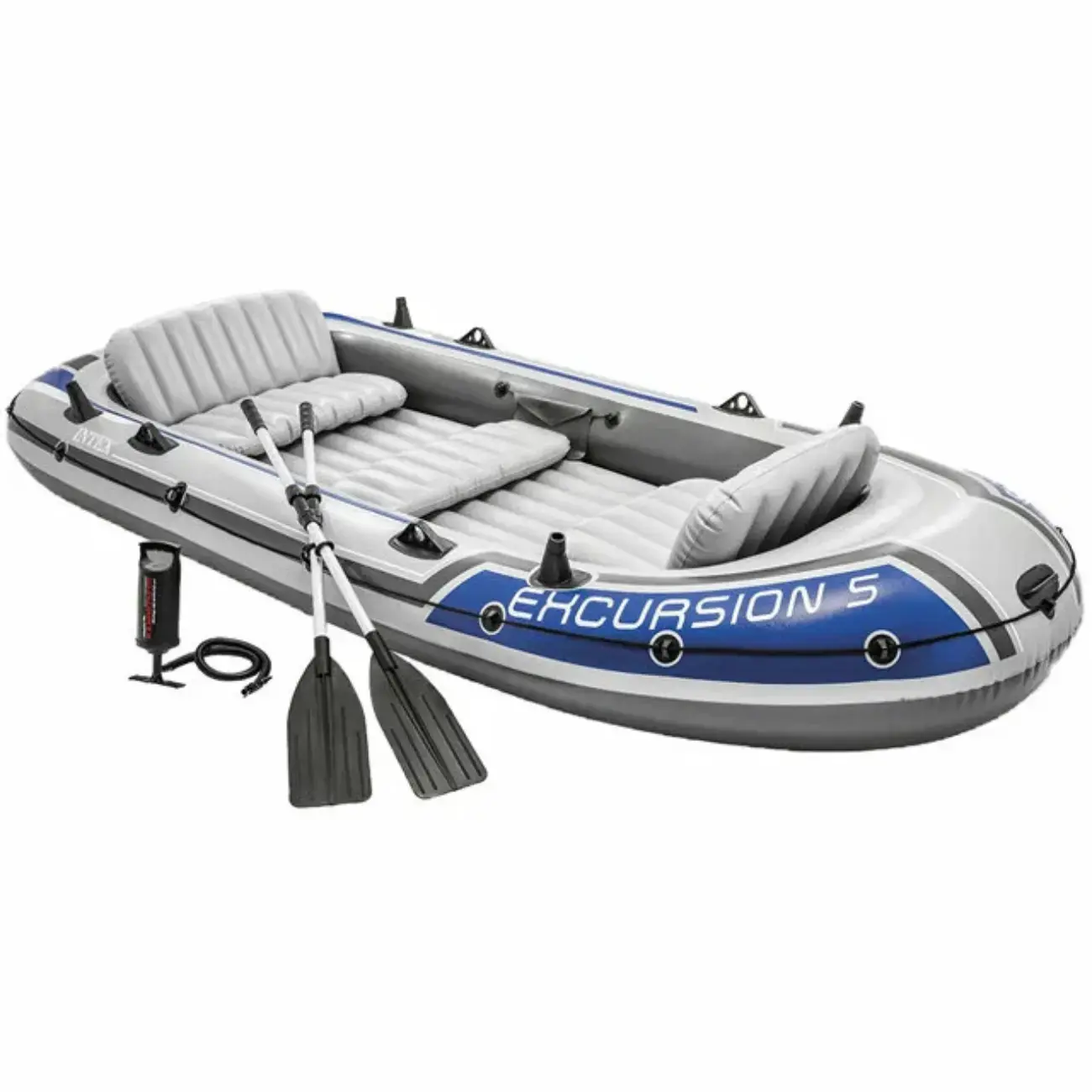 Надувная лодка Intex Excursion 5 Set (до 455кг) 366х168х43см + весла/насос
