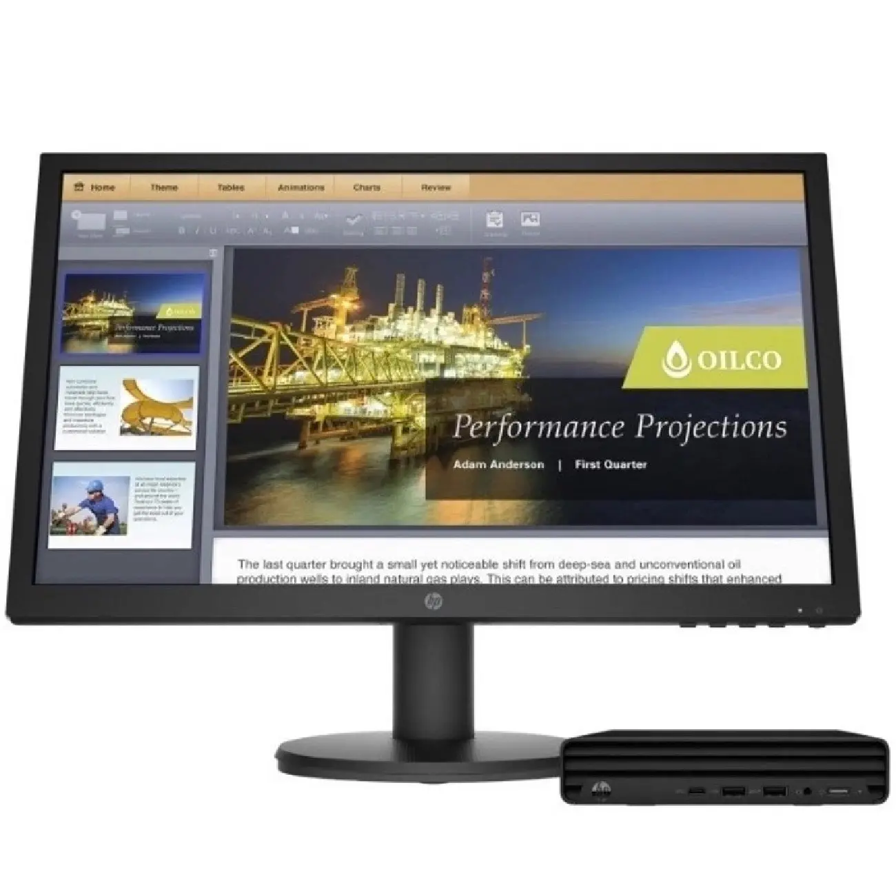 Мини компьютер HP 260 G4+ P24v G4 Intel Core i3-10110U/ DDR4 8GB/ SSD 128GB+HDD 500GB/ HP P24v G4 23.8” FHD Black