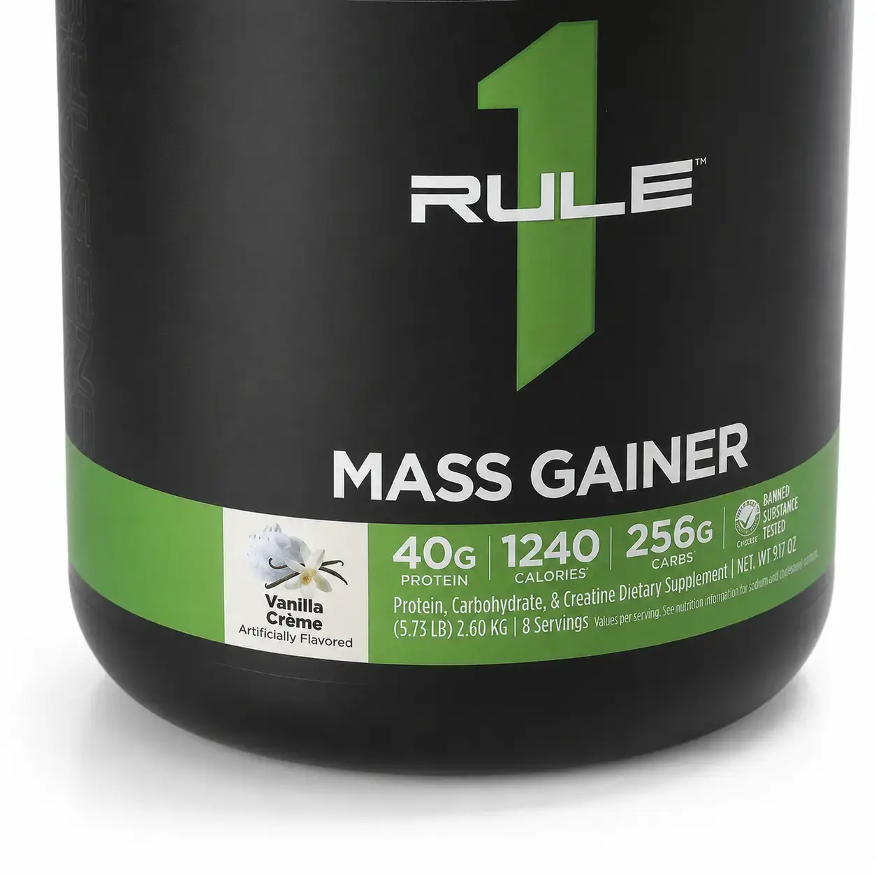 Geyner Mass Gainer Rule1 (Vanilla Creme) 2.60 kg (5.73 lb)