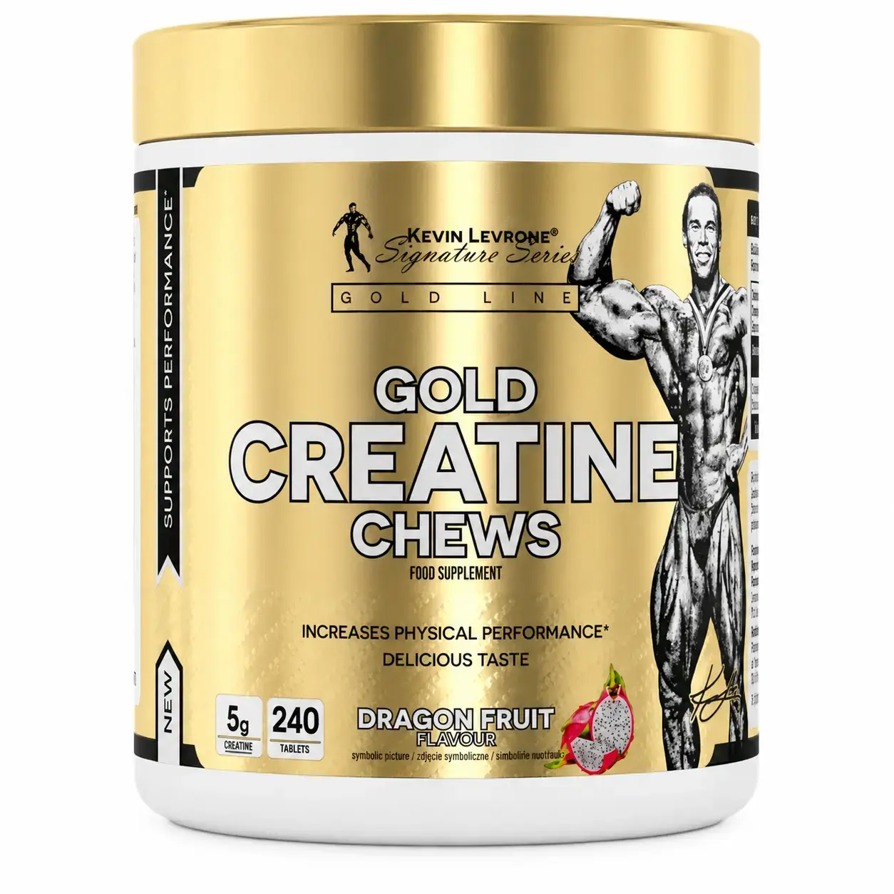 Kreatin Gold Creatine Chews Levrone (Dragon Fruit) 240 Tab