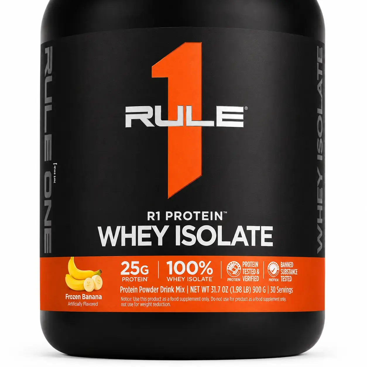 Zardobli protein Rule 1 R1 Protein Whey Isolate 885 g Frozen Banana