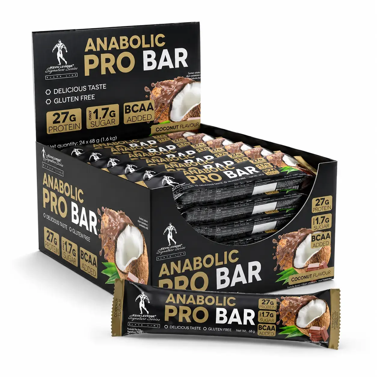 BQ Kevin Levrone Anabolic Pro Bar 24 Bars Coconut