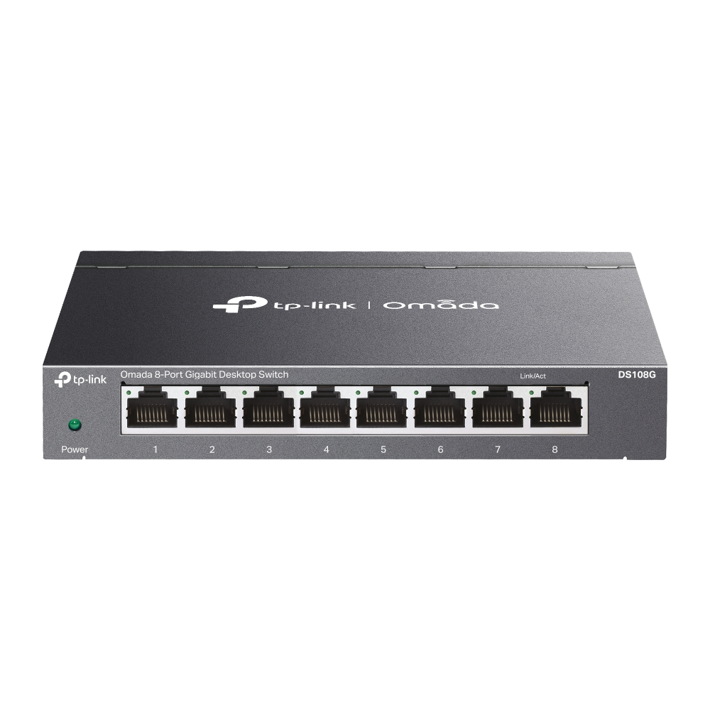 Коммутатор TP-LINK DS108G Omada 8-Port Gigabit Unmanaged Desktop Switch