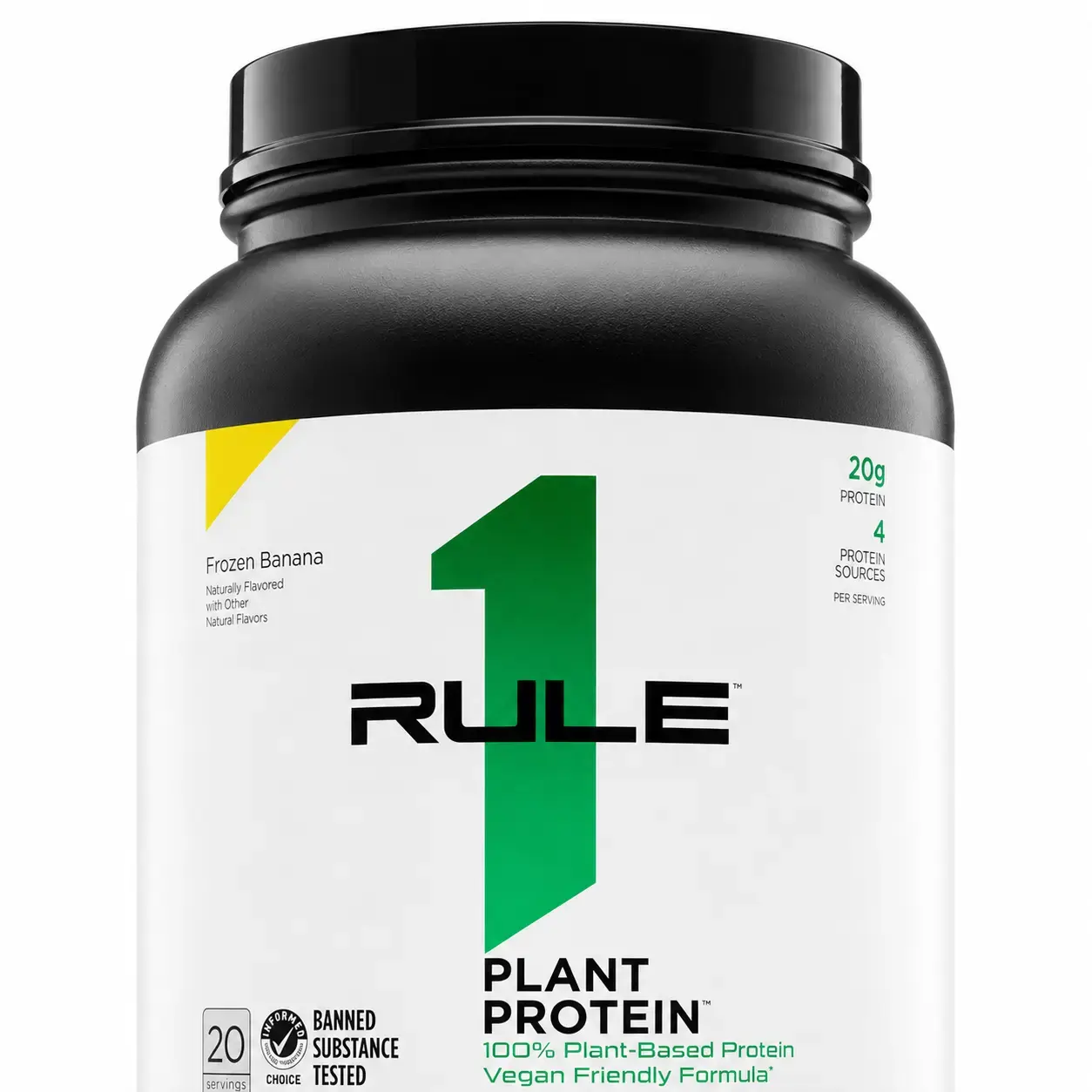 O‘simlik proteini Plant Protein Rule1 (Frozen Banana) 620 g (20 srv)